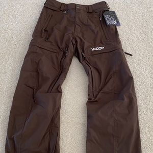 Volcom snowboard pants men's size small brown